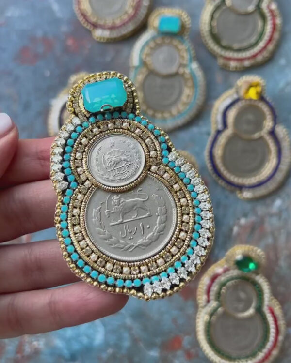 Heritage Haven Earrings (سکه پهلوی) - Image 3