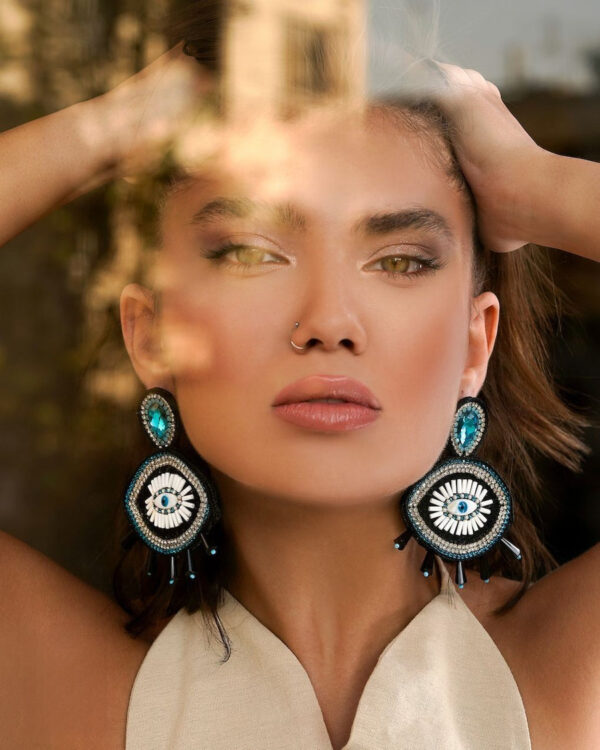 Magenta Mirage Earrings (نظر) - Image 5