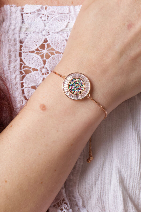 LIFE - 18K Rose Gold Plated Minimalist Bracelet - Image 3