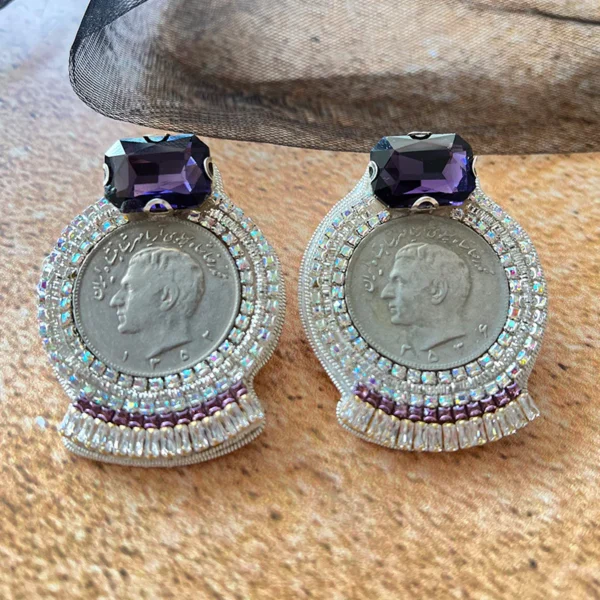 Memories In Moonlight Earrings (سکه پهلوی)